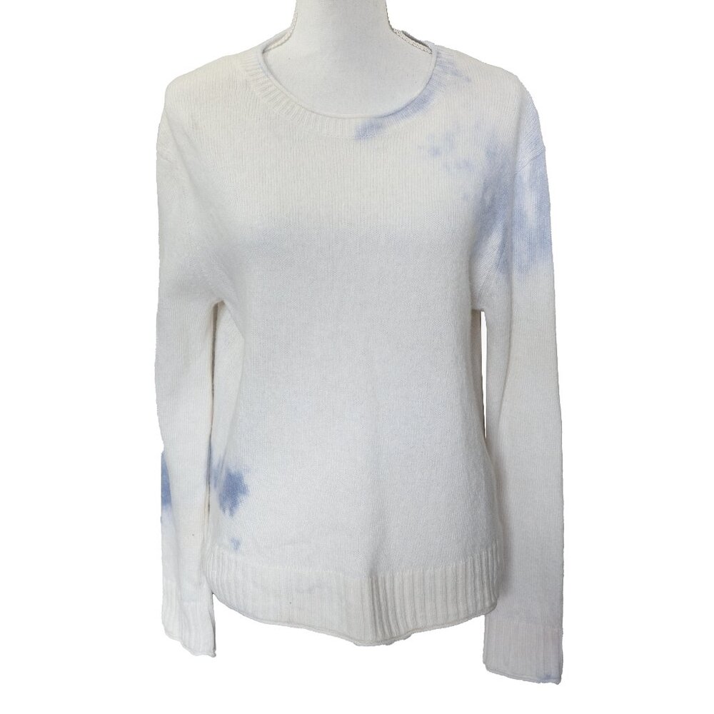 JENNI KAYNE | Everyday Sweater Cashmere Blend White Tye Dye